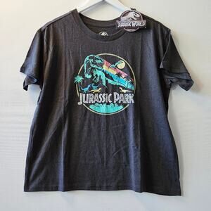 Jurassic Park Women's Graphic Dinosaur Short Sleeves Tee Size XL